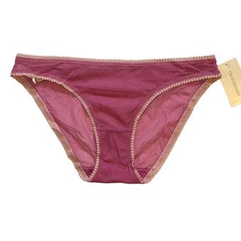 H.I.P. On Gossamer Mesh Sherbet Bikini Large New - $19 New With