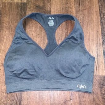 Ryka Women's Gray Padded Sports Bra Size Large - $9 - From