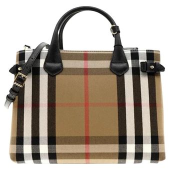 Burberry medium banner house shop check tote