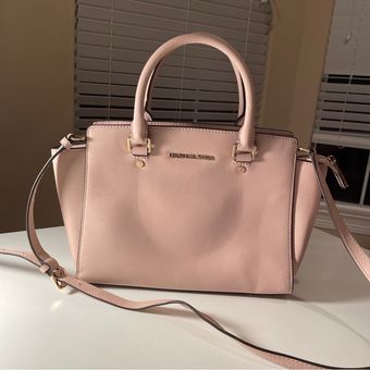 Michael Kors Selma Medium Blossom Pink Leather Satchel