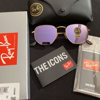 Ray-Ban Lilac Mirror Lens RB3548N Hexagonal - $60 (62% Off Retail) New With  Tags - From Samantha