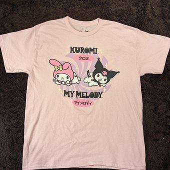 Hello Kitty Sanrio Kuromi and My Melody Pink Printed Shirt Size M - $27  (55% Off Retail) - From Jazi