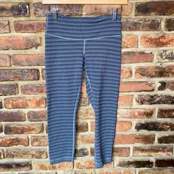 Lululemon Wunder Under Crop II leggings Size 2 Textured Stripe