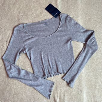 Brandy Melville Basic McKenna Top Gray - $18 New With Tags