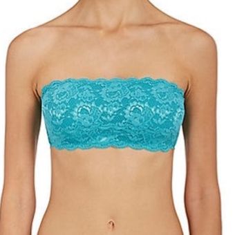 Zenana Outfitters Turquoise Blue Lace Bralette Bandeau - $14