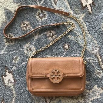 Tory Burch Chain Crossbody Bag Tan Brown Gold - $95 - From Mary