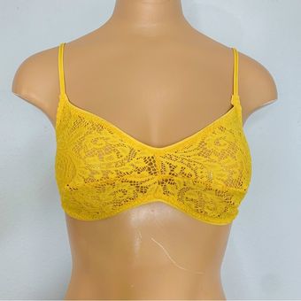 Urban Outfitters Out From Under Yellow Lace Bralette Size Large - $13 -  From Alexis