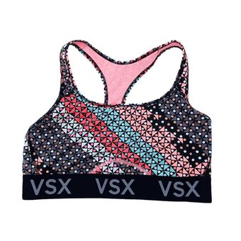 Victoria's Secret VSX Blue The Player Racerback Sport Bra Size