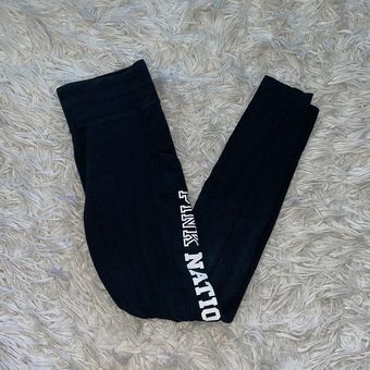 PINK Yoga Pants Womens Size XS Victoria Secret Black RN# 54867