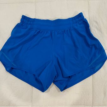 Lululemon Hotty Hot Shorts Low Rise 4 inch POOLSIDE *linerless* (8) Blue -  $38 (44% Off Retail) - From Sophia