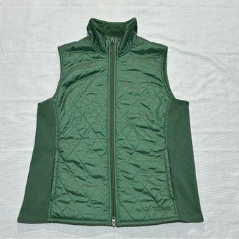 L.L.Bean Fleece Lined Fitness Vest Women s Size Large 43