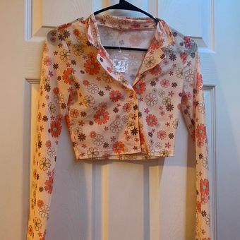 Brandy Melville Floral Button Down Shirts