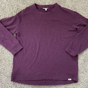 Orvis Womens Purple Long Sleeve Fleece Pullover Crewneck Size Medium Shirt  Modal - $24 - From T