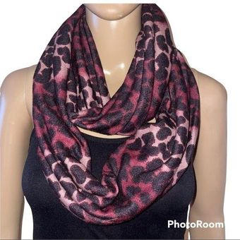 infinity Collection Eighteen purple leopard print scarf - $24 - From