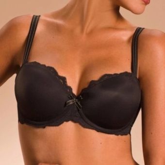 Chantelle Rive Gauche Half Cup T-Shirt Bra in Black Size 36D - $35 - From  Callie