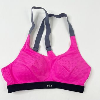 VICTORIA SECRET VSX SPORTS BRA Size 32B Pink & Black