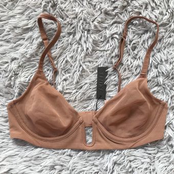 SKIMS Mesh One Wire Plunge Bra in Sienna 32A Size 32 A - $65 New With Tags  - From Matilda