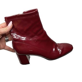 Zara red clearance patent boots