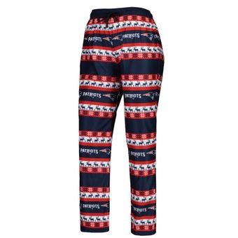 NFL New England Patriots Navy Red Holiday Ugly Pajama Pants Women's Size  Med - $19 - From May