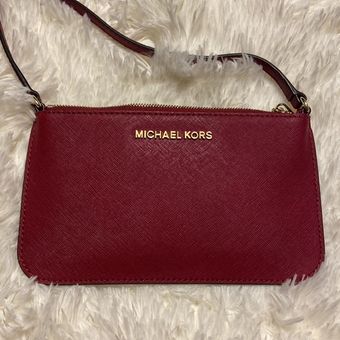 Michael kors burgundy crossbody clearance bag