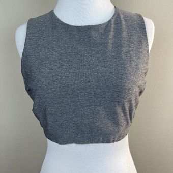 Lululemon Sports Bra 8 Gray Black Mesh Sheer Insert Stretch Comfort Womens  Size M - $35 - From Jamie