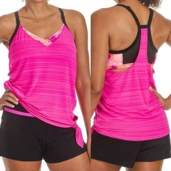 Side Tie Workout Shorts (Pink)