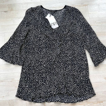 Printed Longline Blouse