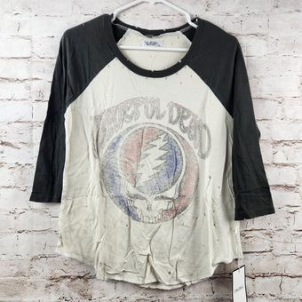 Lauren Moshi Maglan Grateful Dead Raglan T-Shirt Size XS