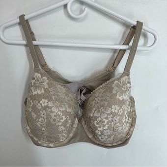Victoria's Secret Body Victoria Secret Lined Demi Bra Floral Lace Underwire  38DD Size undefined - $10 - From Natalie