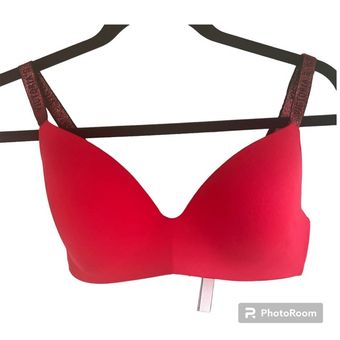 Victoria's Secret t-shirt lightly lined wireless red bra Size 34D - $25 -  From Jennifer