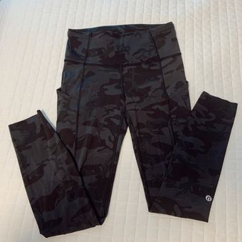 lululemon athletica, Pants & Jumpsuits, Lululemon Align 25 Incognito Camo Multi  Gator Green