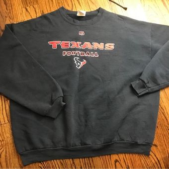 Football Fan Shop Officially Licensed NFL Crew-Neck Sweatshirt by Starter - Houston Texans