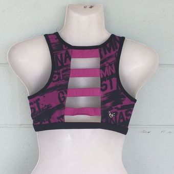 Logo Caged Sports Bras