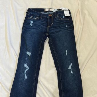 Hollister Women Blue Denim Jeans 00R NWT