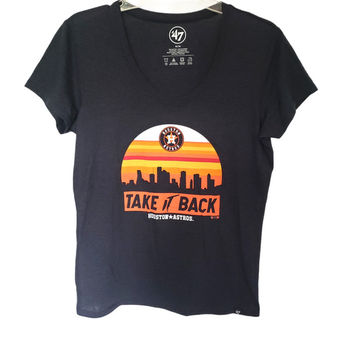 47 Brand 47 Womens Shirt Size Medium T-shirt Houston Astros MLB Take it  Back Short Sleeve - $11 - From Fmm