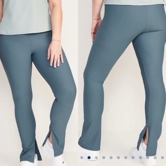 Extra High-Waisted PowerSoft Ribbed Super Flare Leggings