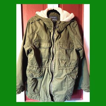 American eagle green on sale parka