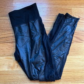 Athleta Faux Leather Gleam Tight 2.0 Leggings in Black Size medium - $36 -  From Michaela