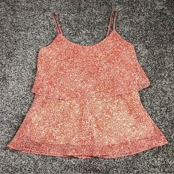 CAbi Women's Paprika Tiered Flowy Camisole Tank Top Size XS