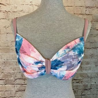 Venus Cotton Candy Ombré Pink Blue Mauve Womens Bikini Top