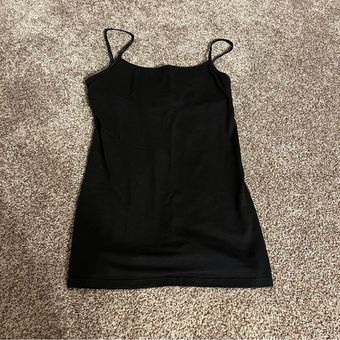 No Boundaries Black Tank Top with a Built in Bra and Spaghetti Straps Size  undefined - $7 - From Erika