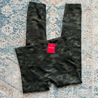 Spanx [] NWT Green Camo Print Seamless Leggings-1X - $49 New