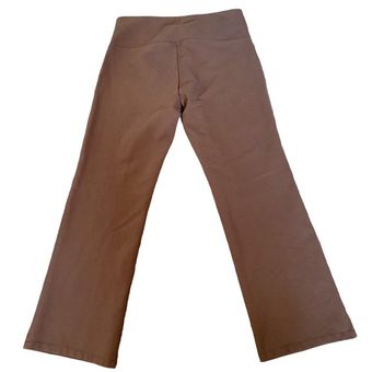 Soft Surroundings Brown Bootcut Yoga Pants Stretch Pull On Size M