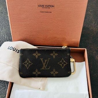 Louis Vuitton AUTH Pochette Cles Hook Wallet Monogram W/Box