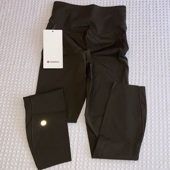 Lululemon NEW! Size 2 Base Pace HR Crop 23” Leggings Dark Olive Brushed  Nulux Green - $82 New With Tags - From Jennifer