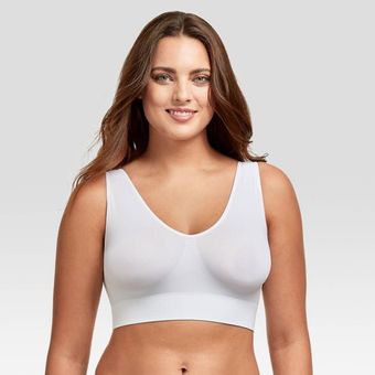 Hanes Women's Cozy Seamless Wire Free Bra, Nude, Medium : :  Fashion