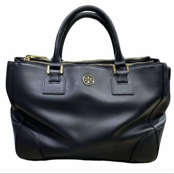 Tory Burch Robinson Double-Zip Tote in Gray