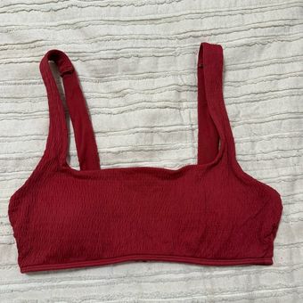 Aerie Smocked Scoop Bikini Top Size M - $13 - From Emily