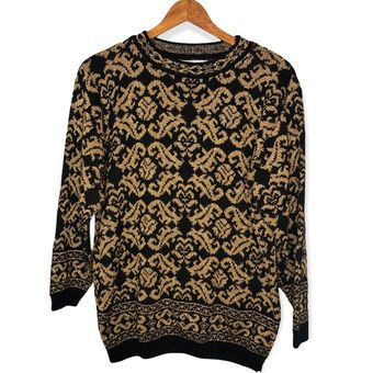 Men's Nike Black/Gold New Orleans Saints Historic Raglan Performance Pullover Sweater Size: Medium