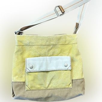Fossil Canvas Medium Crossbody Bag Purse Adjustable Strap Solid